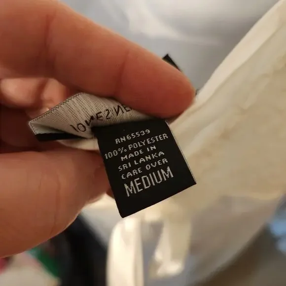 Jones New York Women White Slip Nightgown Robe Medium Lace Trim Adjustable Bride - Picture 6 of 9